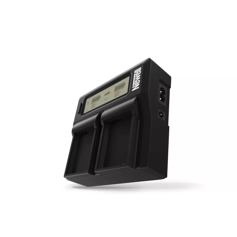 Newell Dual-Channel LCD Charger, skirta Sony NP-FW serijos baterijoms