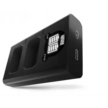 Newell dviejų kanalų USB-C įkroviklis DL-USB-C, skirtas Sony NP-FW50 akumuliatoriams