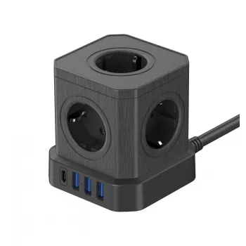 Newell GaN Power Cube 9W1 Power Strip Black