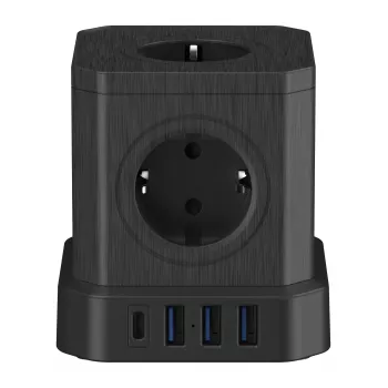 Newell GaN Power Cube 9W1 Power Strip Black