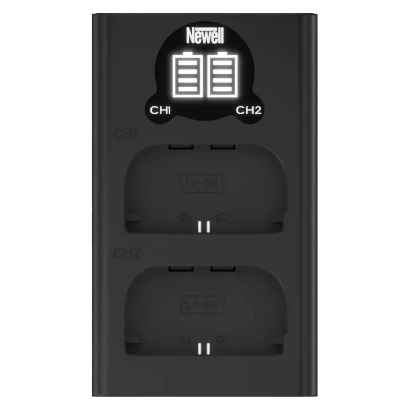 Newell Dual-Channel USB-C Charger DL-USB-C, skirtas Canon LP-E6 akumuliatoriams