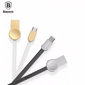 Baseus Keyble Cable (Zinc Alloy) USB-A USB-C 1 m Baltas