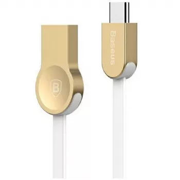 Baseus Keyble Cable (Zinc Alloy) USB-A USB-C 1 m Baltas