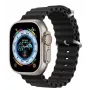 Dux Ducis Silicone Watch Strap, skirta Apple Watch 8/7/6/5/4/3/2/SE (38/40/41 mm) – juoda