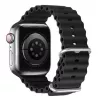 Dux Ducis Silicone Watch Strap, skirta Apple Watch 8/7/6/5/4/3/2/SE (38/40/41 mm) – juoda