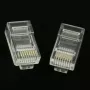 Gembird LC-8P8C-001/50 RJ45 Cat5e Connector 8P8C 30µ Gold Plating 50-Pack Transparent