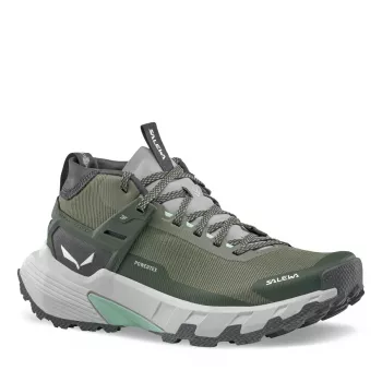SALEWA Pedroc 2 Mid PTX Women's Speed Hiking Shoes, Green/Black, UK 5.5