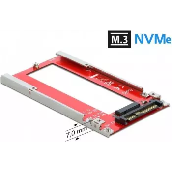 DeLOCK U.2 į M.3 / NF1 keitiklis – PCIe 4.0 NVMe adapteris, SFF-8639 į SFF-8611/8612