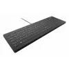CHERRY Contour Design Active Key AK-C8112 pilno dydžio laidinė USB klaviatūra su žirkliniais jungikliais, QWERTY išdėstymas, juoda