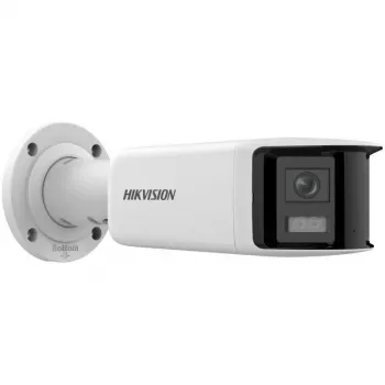 Hikvision DS-2CD2T47G2P-LSU/SL 4MP AcuSense lauko bullet IP vaizdo kamera su 2.8mm objektyvu, balta šviesa, dvipusiu garsu, blykstės signalu, PoE