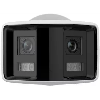 Hikvision DS-2CD2T47G2P-LSU/SL 4MP AcuSense lauko bullet IP vaizdo kamera su 2.8mm objektyvu, balta šviesa, dvipusiu garsu, blykstės signalu, PoE