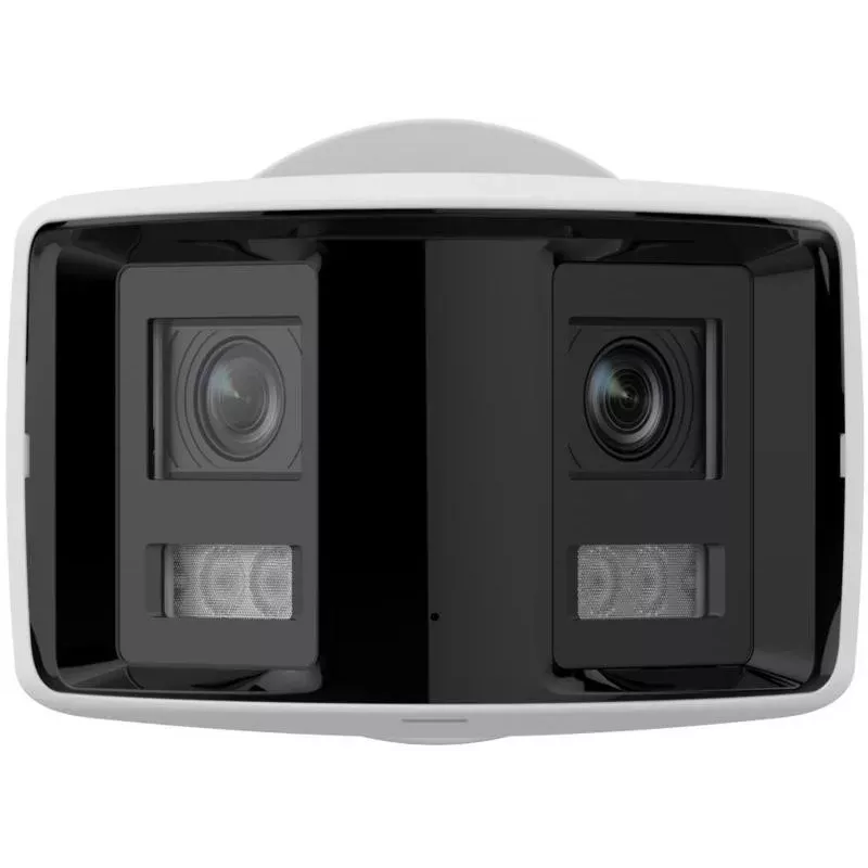 Hikvision DS-2CD2T47G2P-LSU/SL 4MP AcuSense lauko bullet IP vaizdo kamera su 2,8mm objektyvu, balta šviesa, dvipusiu garsu, blykstės signalu, PoE
