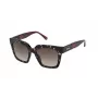Nina Ricci SNR3185201GQ moteriški akiniai nuo saulės - juodas acetato rėmas su pilkais gradientiniais lęšiais, 52 mm