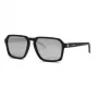 PHILIPP PLEIN SPORT vyriški akiniai nuo saulės SSP030 - 59/17/145 mm, juodas acetato rėmelis, pilki lęšiai, UV400 apsauga