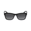 Lacoste unisex kvadratiniai akiniai nuo saulės L683SP juodi/pilki 55mm L683SP5516001