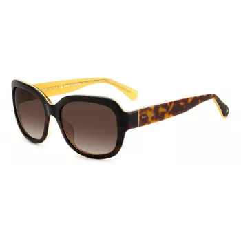 Kate Spade moteriški akiniai nuo saulės Layne – acetatinis rėmelis, UV400 apsauga, 55 mm lęšiai