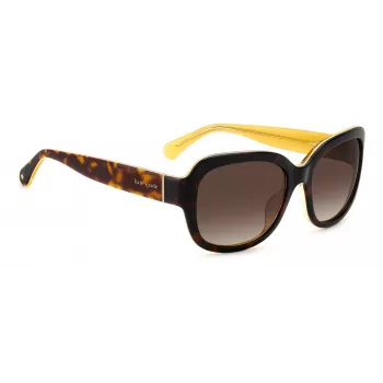 Kate Spade moteriški akiniai nuo saulės Layne – acetatinis rėmelis, UV400 apsauga, 55 mm lęšiai