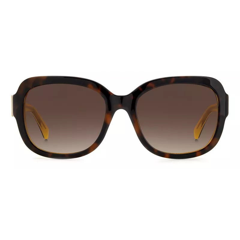 Kate Spade moteriški akiniai nuo saulės Layne – acetatinis rėmelis, UV400 apsauga, 55 mm lęšiai