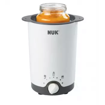 NUK Thermo 3-in-1 buteliukų ir maisto šildytuvas su garų technologija, baltas/juodas, 7,6 cm kamera