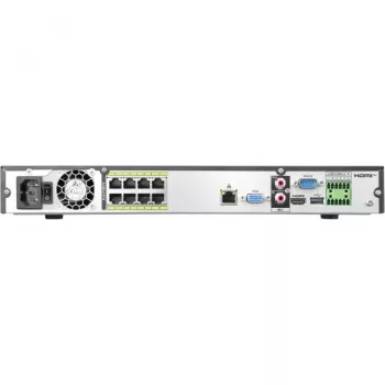 BCS LINE 8 kanalų 8K tinklo vaizdo registratorius su AI ir 8 PoE prievadais BCS-L-NVR0802-A-8K-8P-Ai2