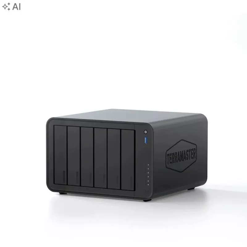 TerraMaster F6-425PRO NAS failų serveris, 6 branduoliai, 8 GB DDR5 RAM, be diskų