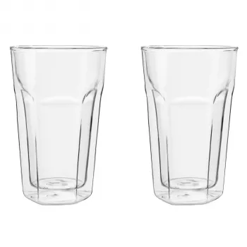 Leopold Vienna Latte Macchiato stiklinė 280 ml, 2 vnt. komplektas, dvigubos sienelės borosilikatinis stiklas