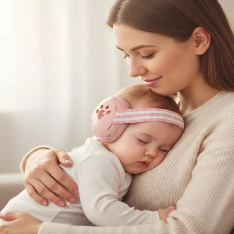 Momini vaikų triukšmą slopinantys ausinės Mimi Pink