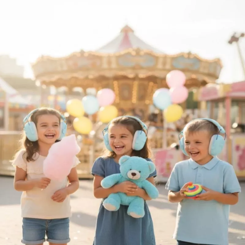 Momini vaikiškos triukšmą slopinančios ausinės Milo Blue