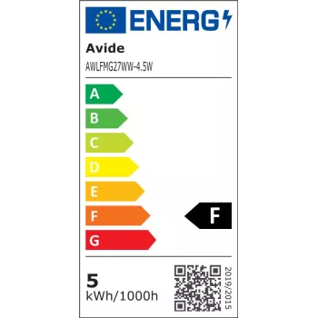 Avide LED lemputė White Filament Mini Globe 4,5W E27 šilta balta 2700K