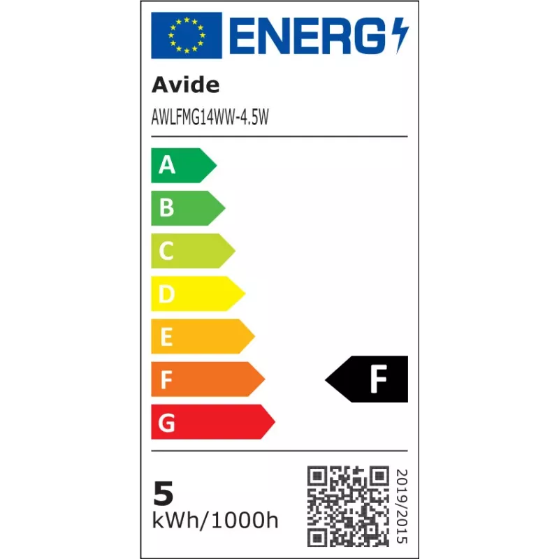 Avide LED kaitinamojo siūlelio mini rutulio lemputė 4,5W E14 šilta balta 2700K