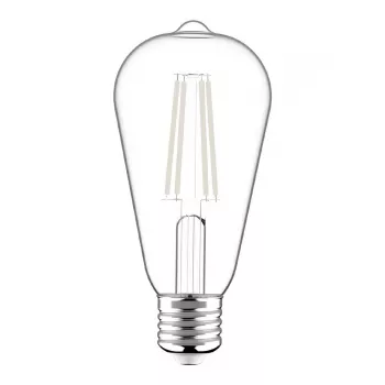 Avide LED lemputė White Filament ST64 8,5W E27 šilta balta 2700K