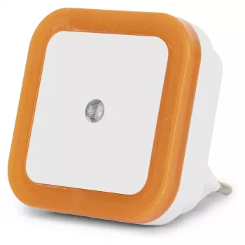 ENTAC Night Light 0.5W Square Warm White Orange Dusk Sensor