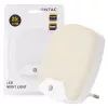 ENTAC Night Light 0,5W Square Warm White su prieblandos jutikliu