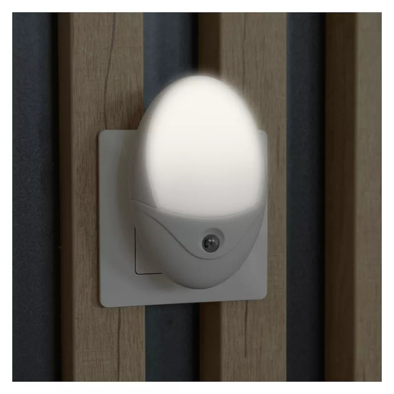 ENTAC LED Night Light 0,5W Oval Warm White with Dusk Sensor