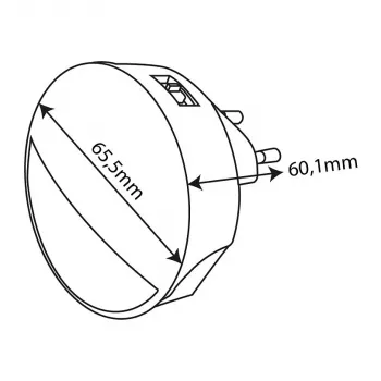 ENTAC Night Light 0.8W CDS Twilight Sensor (be PIR jutiklio)