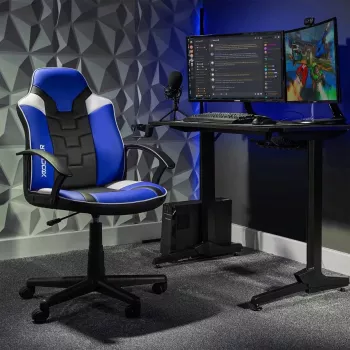 X Rocker Saturn Gaming Desk Chair for Kids & Teenagers - Blue