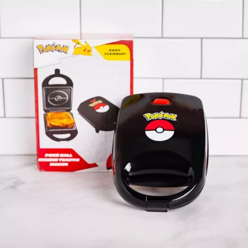Uncanny Brands Pokemon Sandwich Maker Pokeball sumuštinių keptuvė