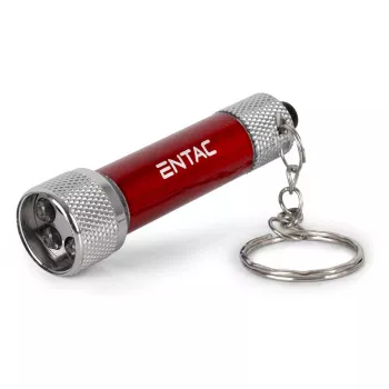 ENTAC 5 LED raktų pakabuko žibintuvėlis, raudonas