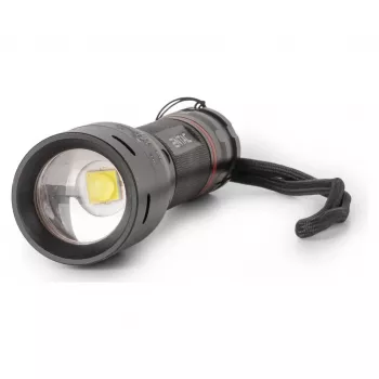ENTAC EFL-ZOOM-5W-ALU Zoomuojamas LED žibintuvėlis 350 liumenų, juodas