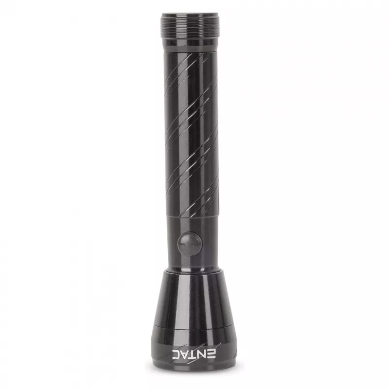 ENTAC EFL-1W-ALU 1W LED žibintuvėlis, aliuminis, juodas, AA baterija