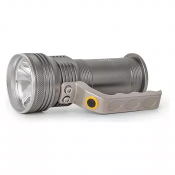 ENTAC EFL-5W-T6-ALU LED žibintuvėlis 5W T6 aliuminis su 2x18650 akumuliatoriais ir sieniniu įkrovikliu