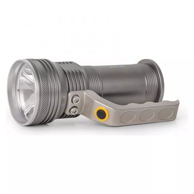 ENTAC EFL-5W-T6-ALU LED žibintuvėlis 5W T6 aliuminis su 2x18650 akumuliatoriais ir sieniniu įkrovikliu