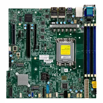 Supermicro MBD-X13SCH-LN4F-O Micro-ATX pagrindinė plokštė, LGA1700, Intel C266, DDR5, 4x 1GbE, IPMI