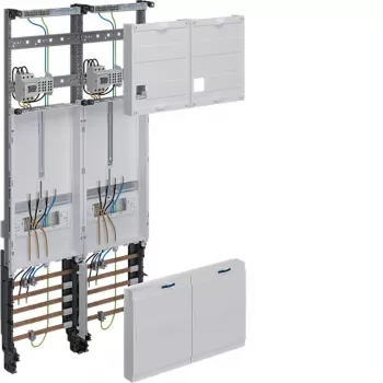 Hager ZK33X3T Pilnas skaitiklių laukas 1050mm 2 skaitiklių vietos 2 skirstymo laukai NRW SH MV N-Sachsen