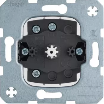 Hager WDE384103 Jalousie Rotary Switch 1-Pole Flush-Mounted Momentary/Latching Function