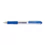 Pentel Hybrid Gel Grip Retractable Gel Pen - Blue Ink - 0,7 mm Medium Point - Metal Clip - Transparent Blue Barrel