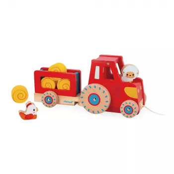 Janod Farm Tractor Pull-Along Toy