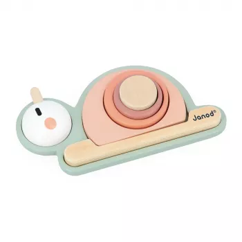 Janod Sweet Cocoon Snail Stacking Toy