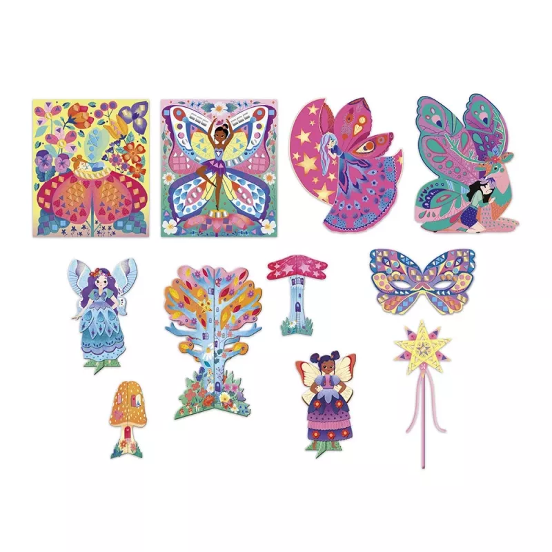 Janod Multi-Activity Creative Kit 11 Decorations Magic Fairies 5+