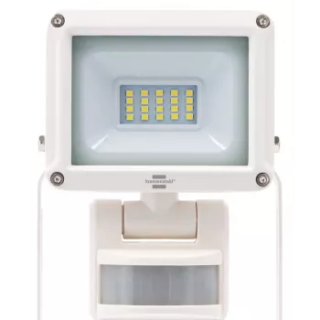 Brennenstuhl LED prožektorius JARO 1060 P su infraraudonųjų spindulių judesio jutikliu, 10W, 1060lm, dienos šviesos baltos 6500K, IP65, IK08, tvirtinamas prie sienos, 1m kabelis